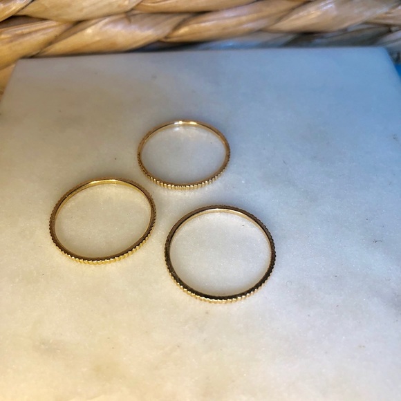 GOLD STACKABLE RINGS - Picture 2 of 3